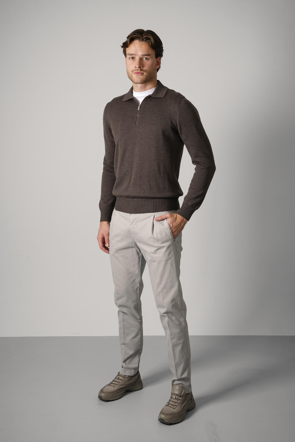 Gran Sasso Tennis L/S – Taupe