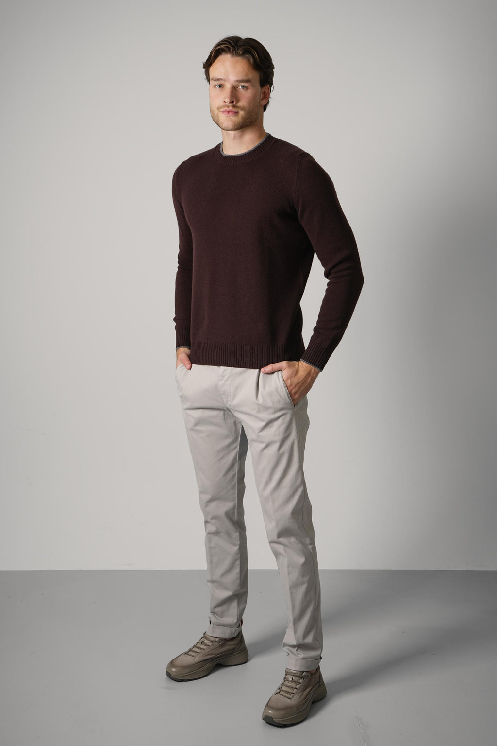 Gran Sasso Crew L/S – Brown