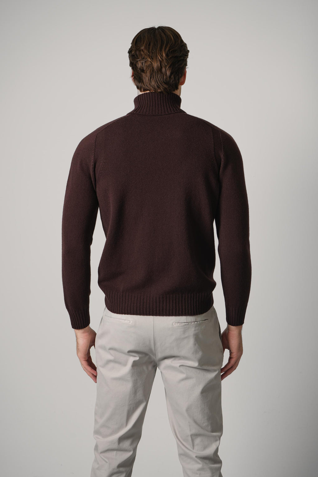 Gran Sasso Turtle Neck – Brown