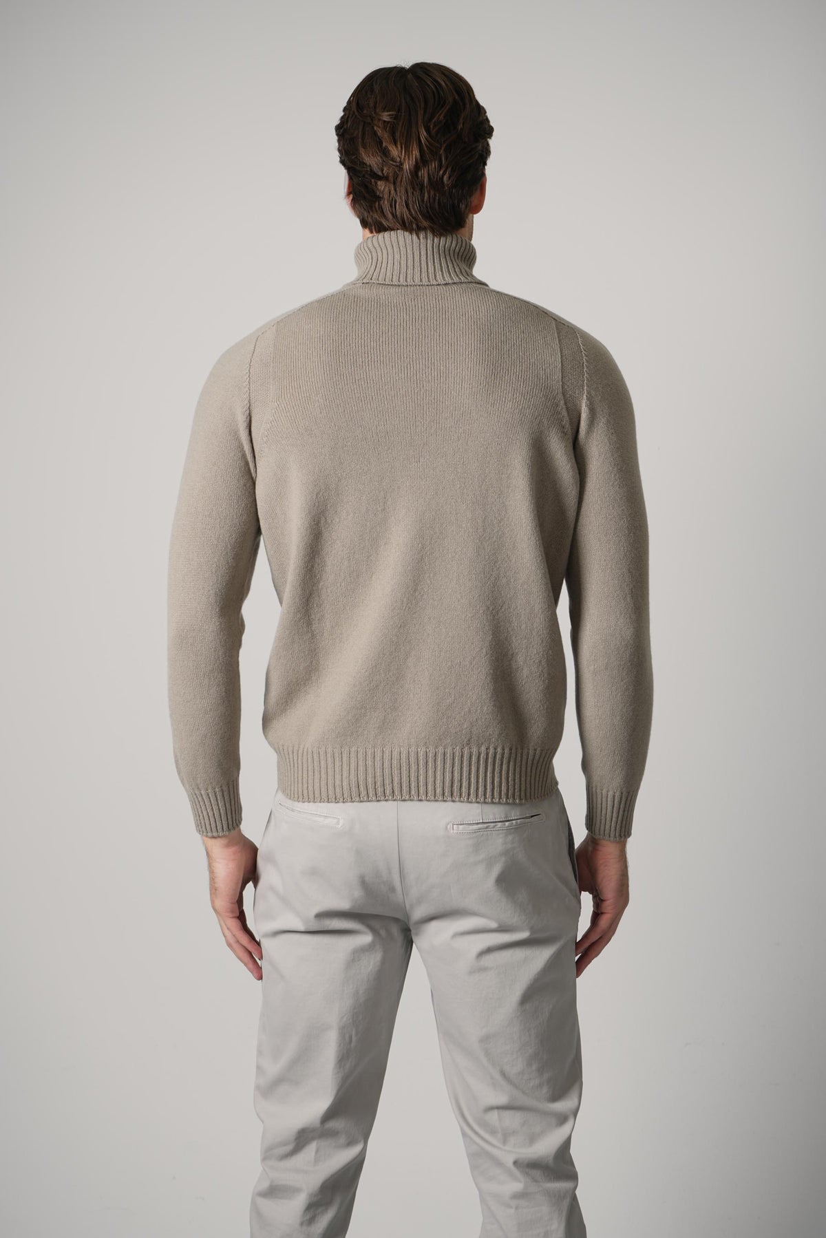 Gran Sasso Turtle Neck – Greige