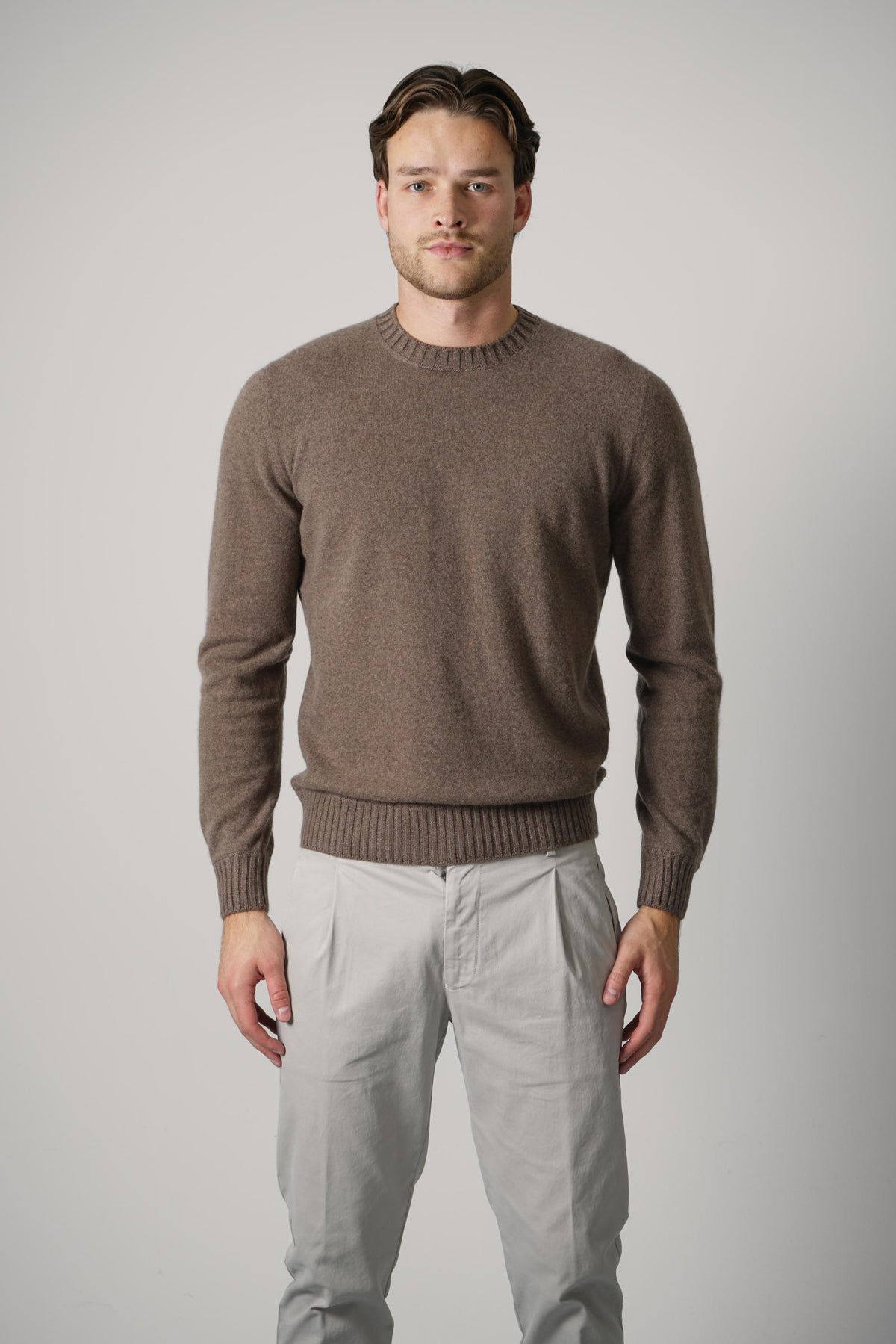 Gran Sasso Crew L/S – Light Brown