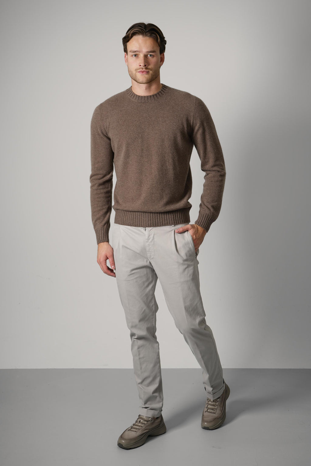 Gran Sasso Crew L/S – Light Brown