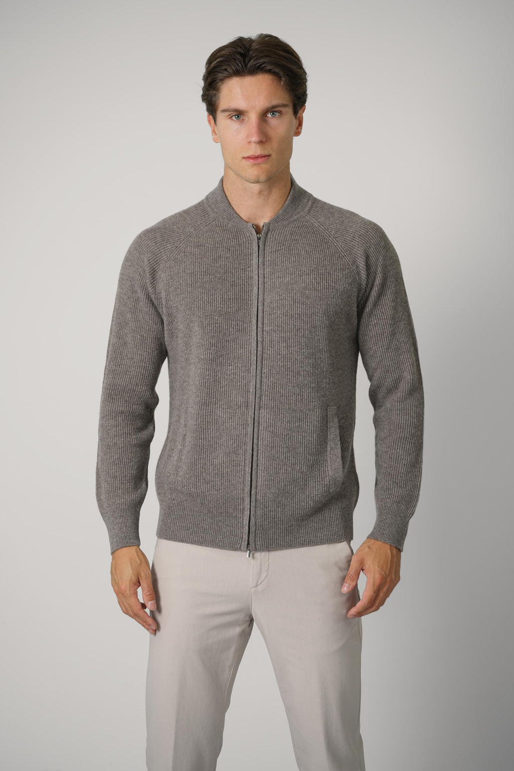 Bomber Zip ML Raglan WC12I – Tortora