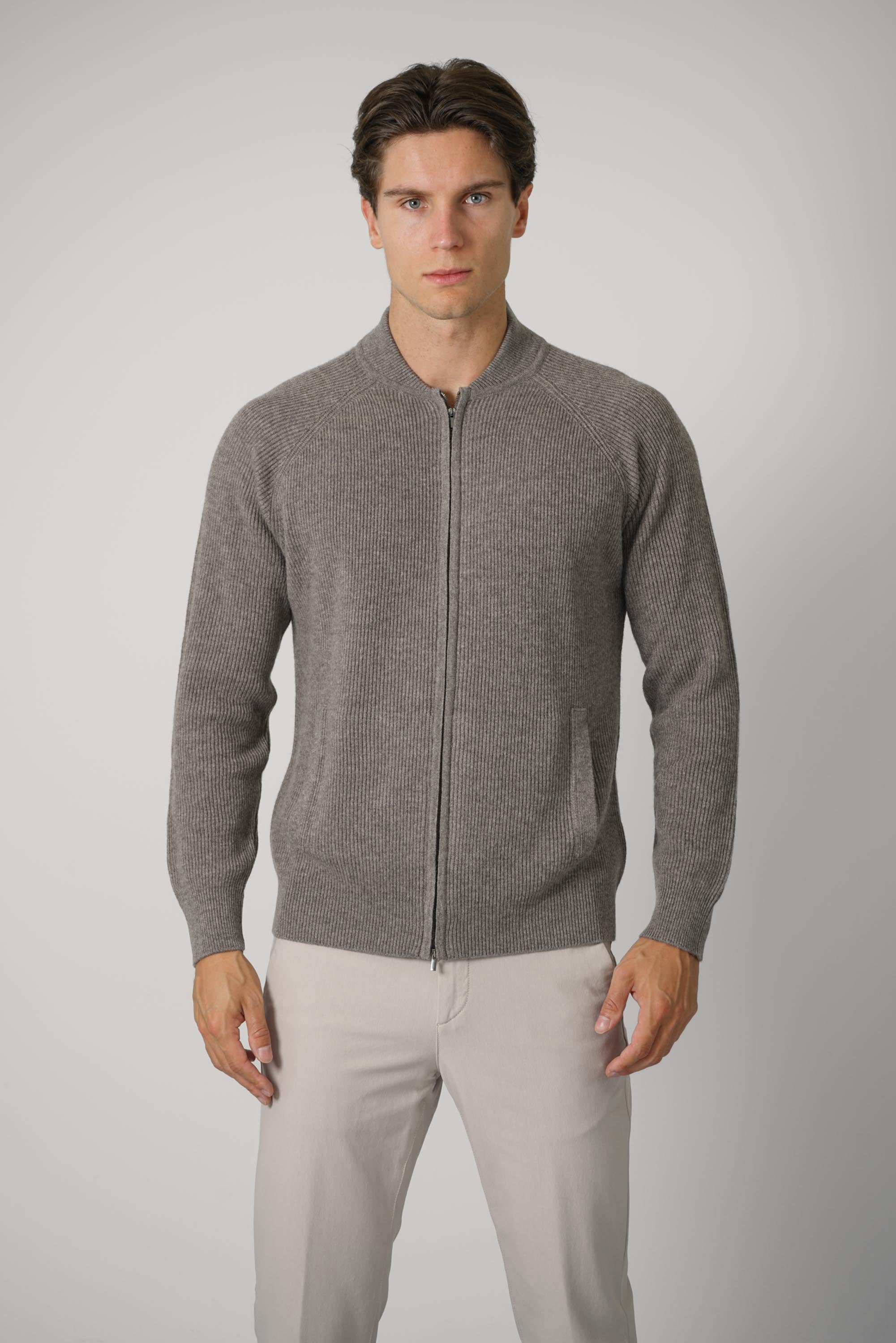 Bomber Zip ML Raglan WC12I – Tortora