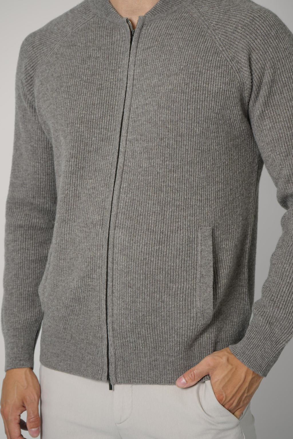 Bomber Zip ML Raglan WC12I – Tortora