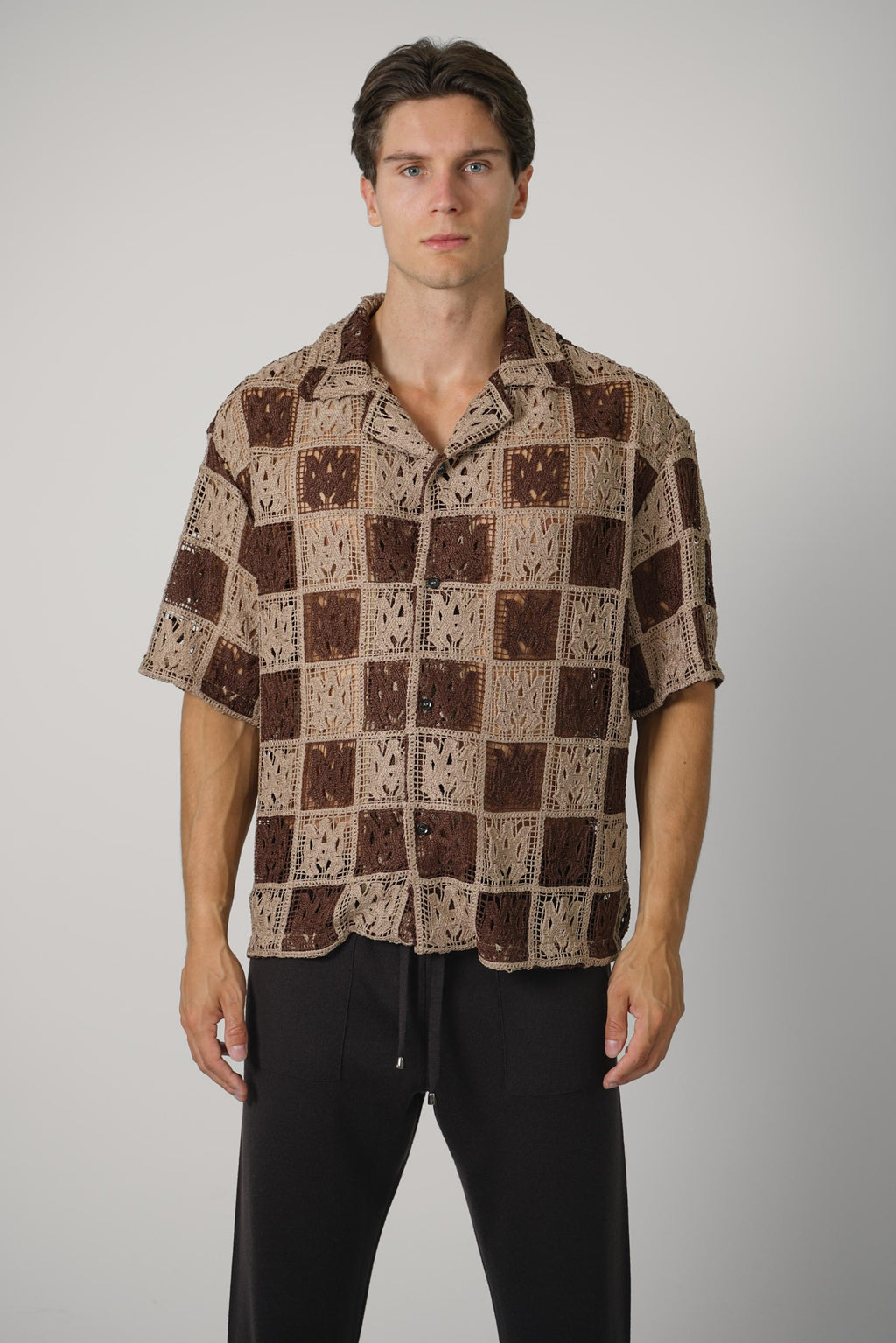 Ma Check Lace Camp Shirt – Earth