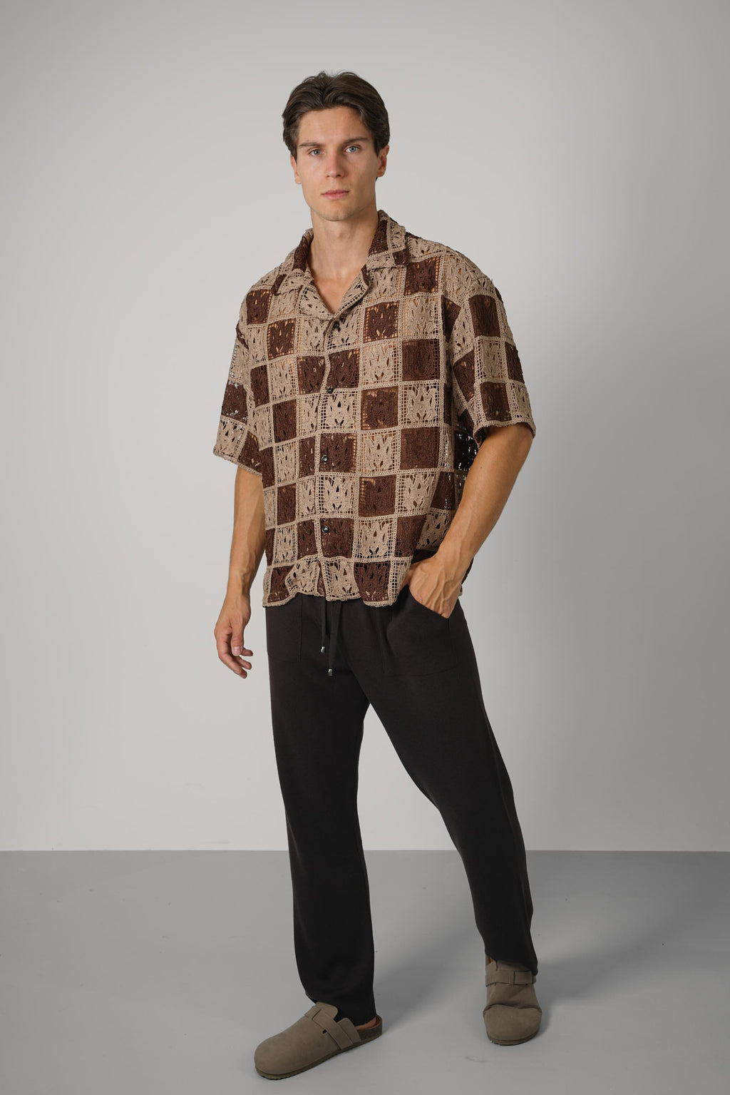 Ma Check Lace Camp Shirt – Earth