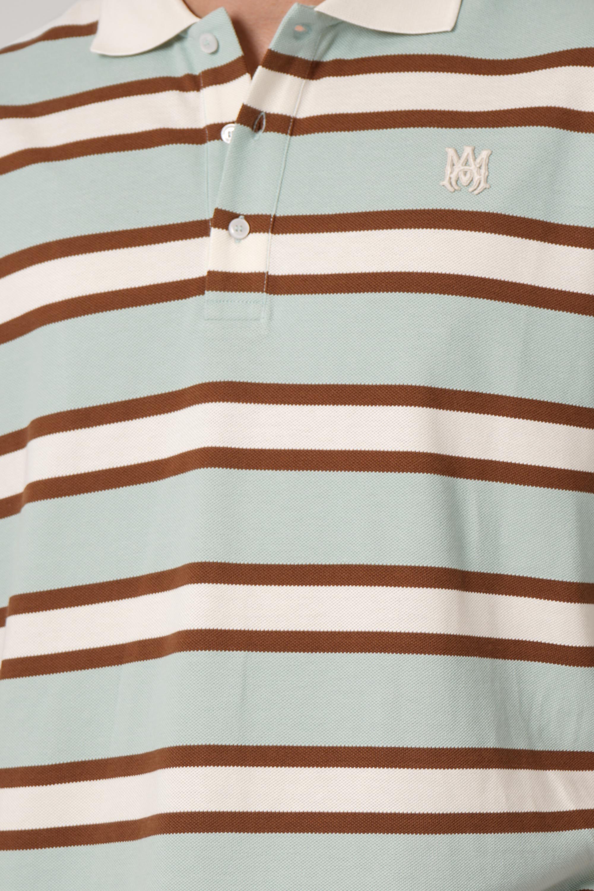 Ma Stripe Skate Ss Polo – Powder Teal