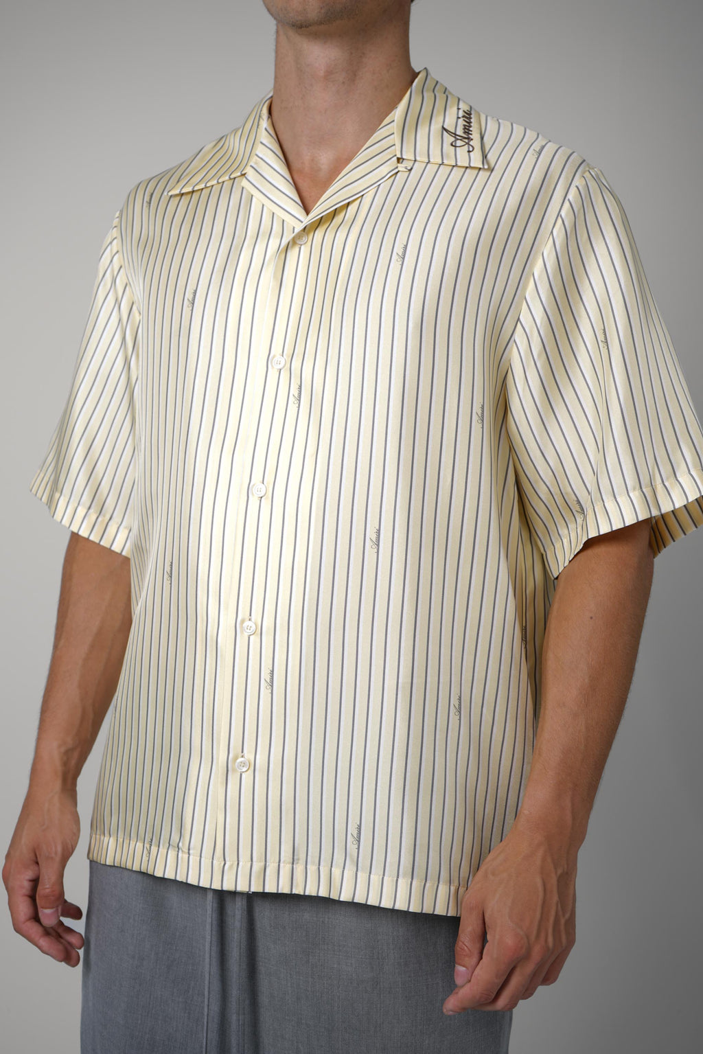 Script Stripe Se Camp Shirt – Sherbet Yellow
