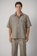 Amiri Patch Cady Ss Pkt Shirt – Dark Sand