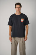 Filtaro Crest Tee – Vintage Black / Red / Yellow