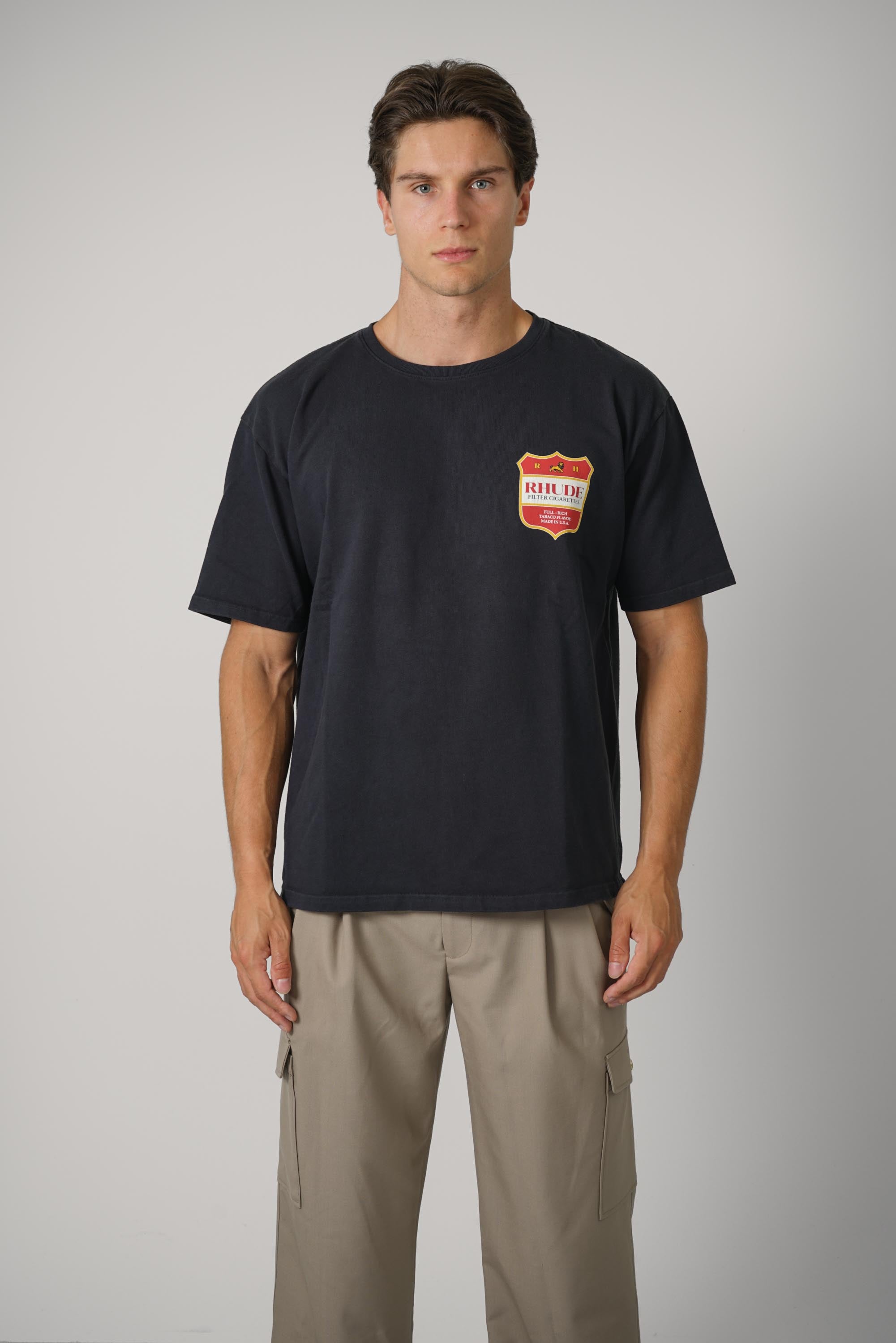 Filtaro Crest Tee – Vintage Black / Red / Yellow