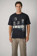Winter 91 Rallye Tee – Vintage Black / White / Blue