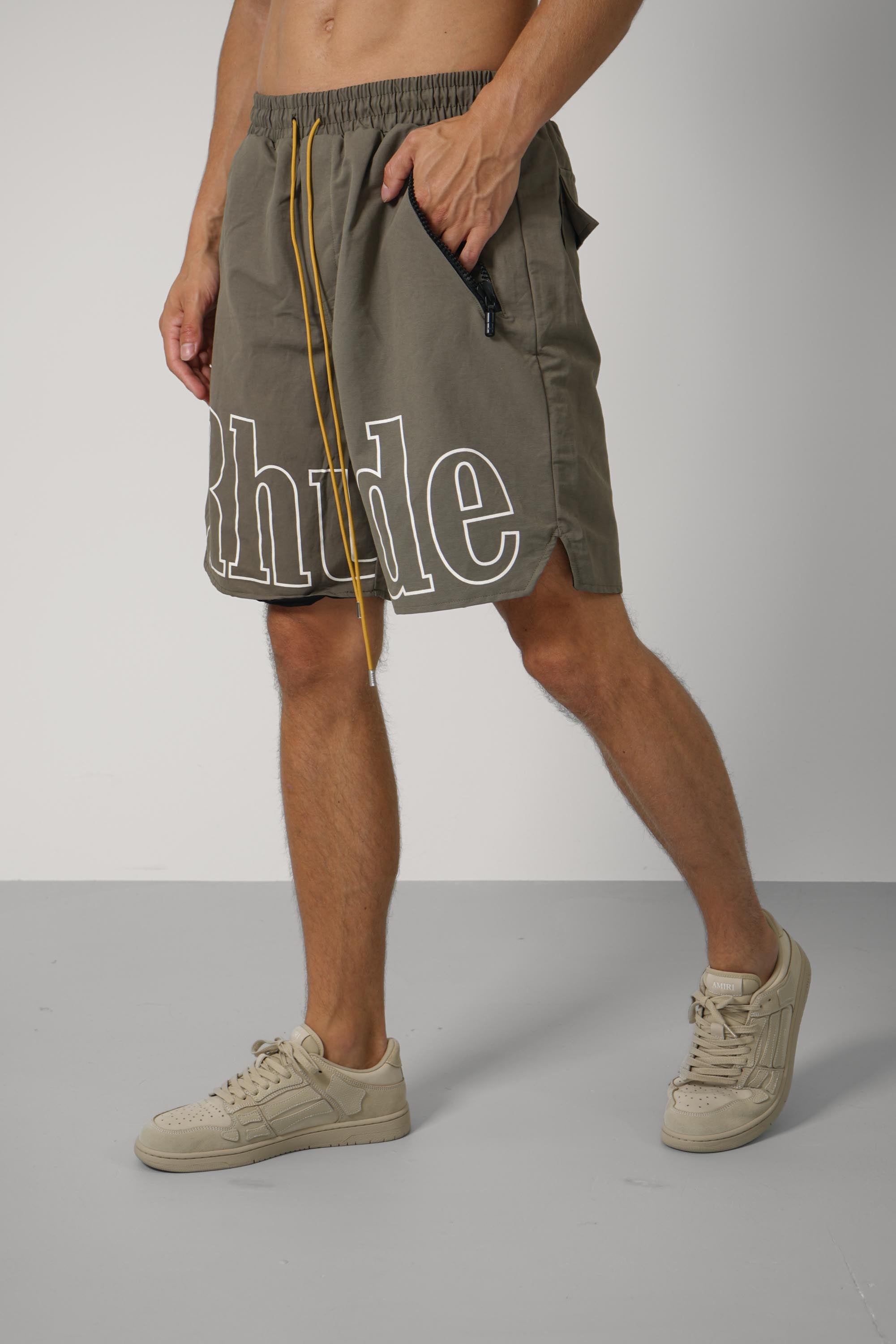 RH Logo Shorts Cotton – Taupe