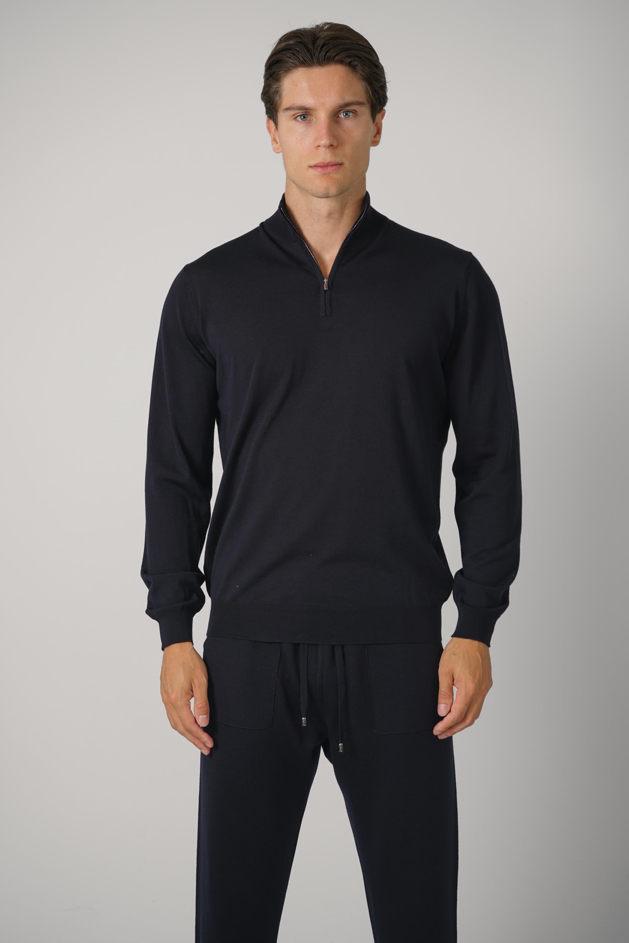 Mezza Zip ML RM16R – Navy