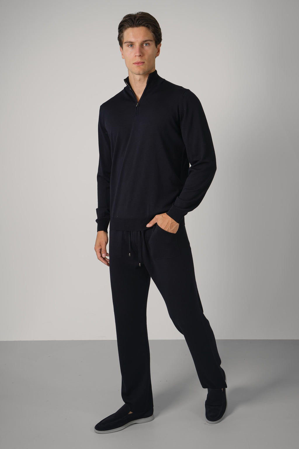 Mezza Zip ML RM16R – Navy