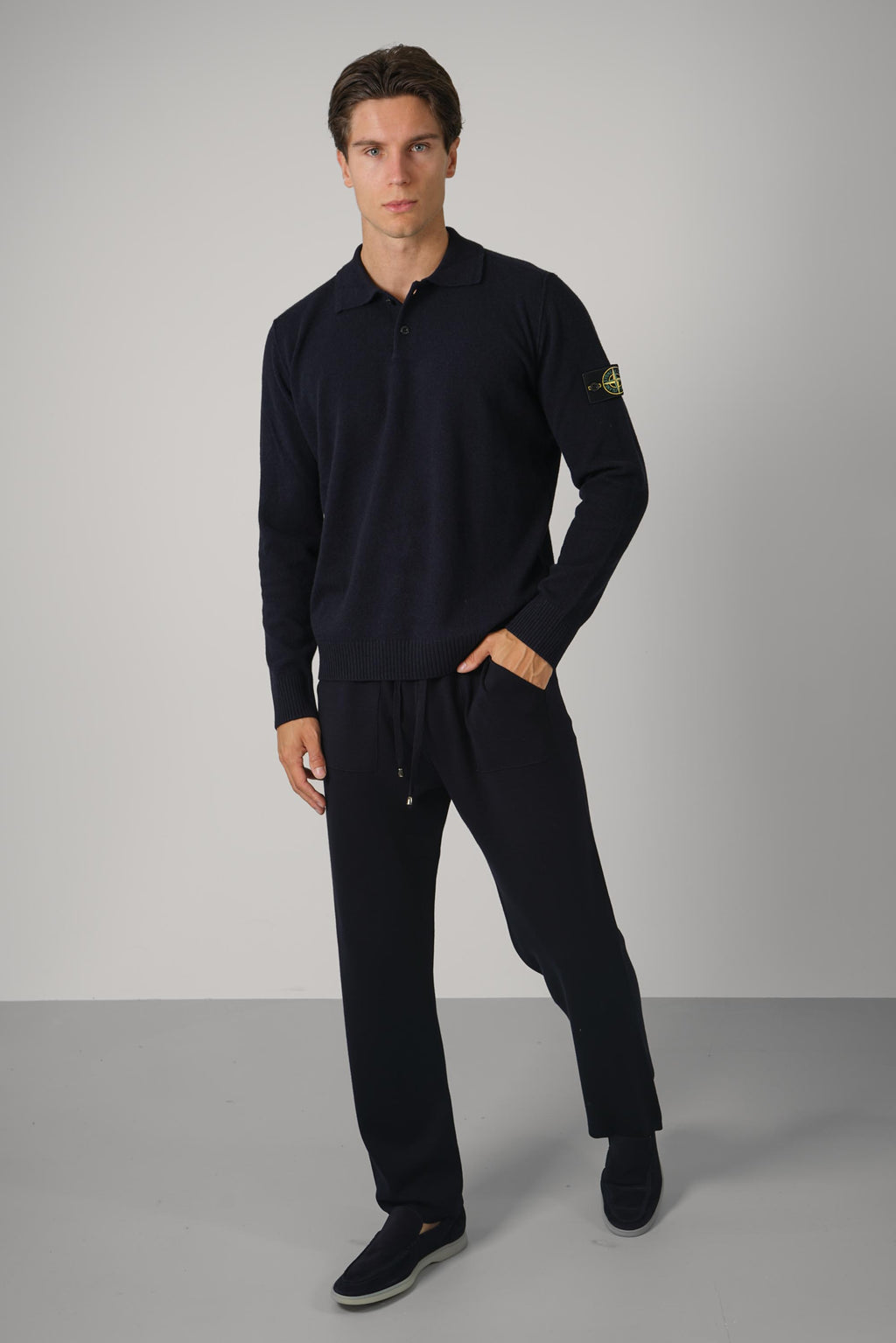 Longsleeve Polo – Navy Blue (5100018)
