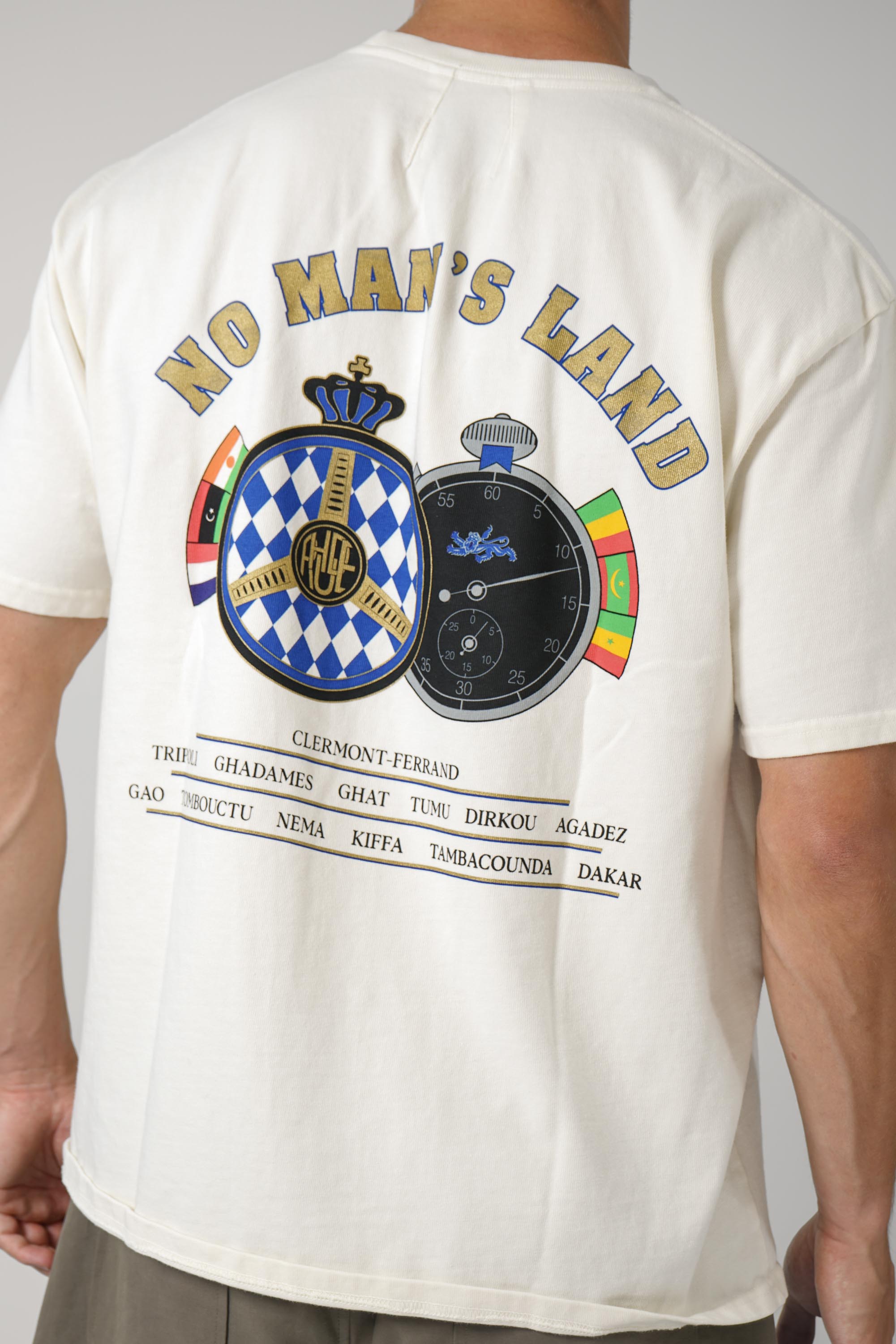 Rhude Chrono Tee – Vintage White / Blue