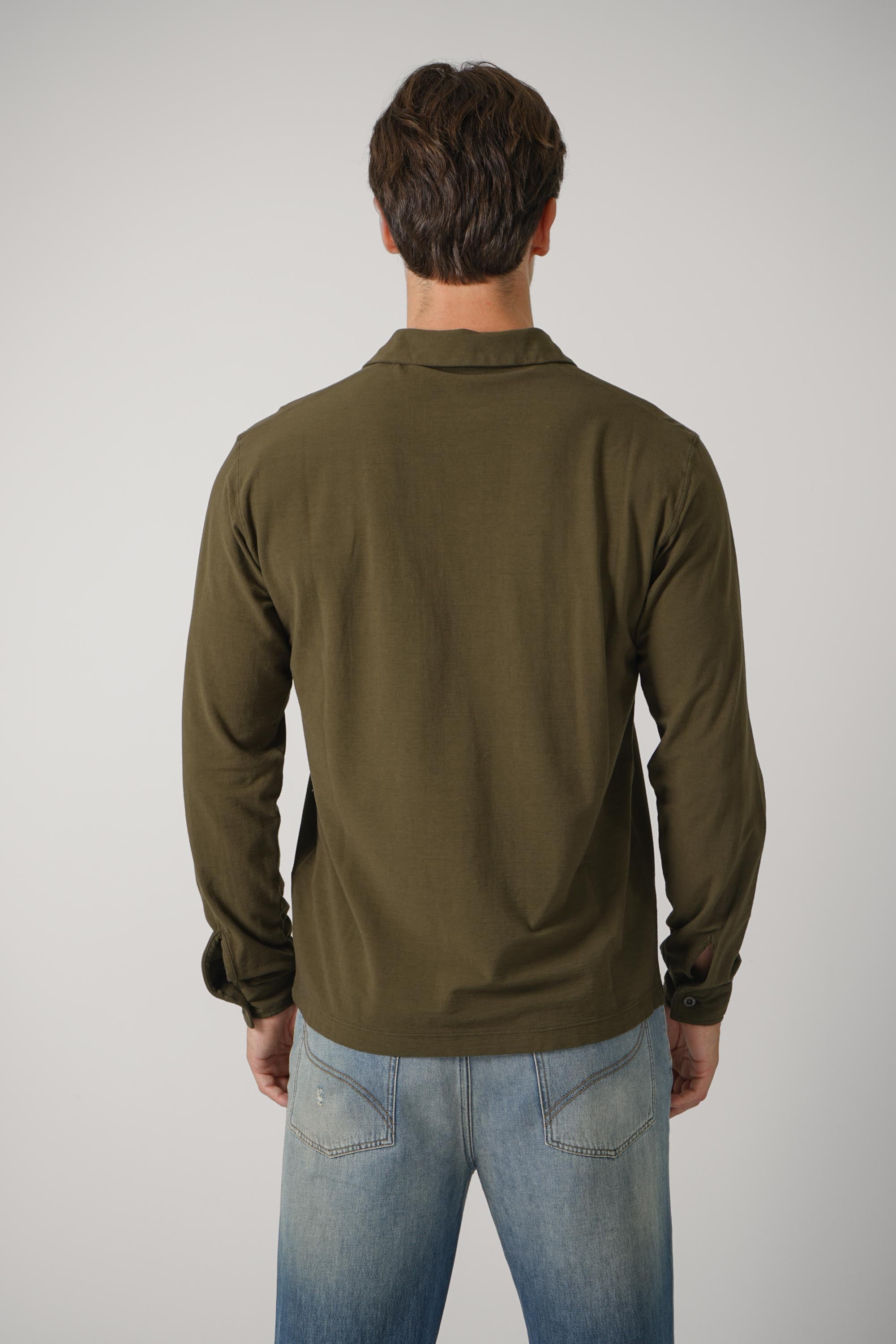 Longsleeve Polo – Military Green (2200005)