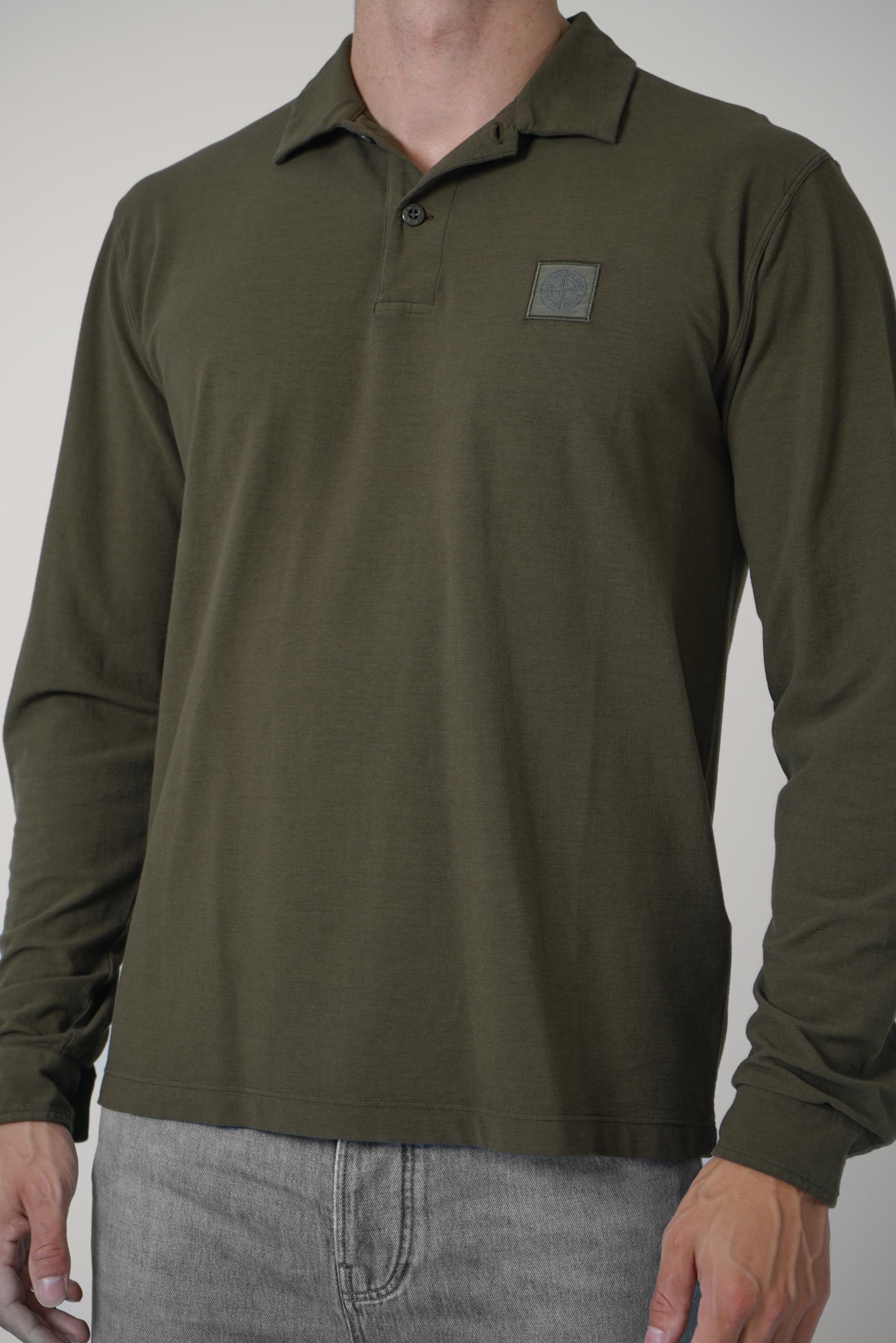 Longsleeve Polo – Military Green (2200005)