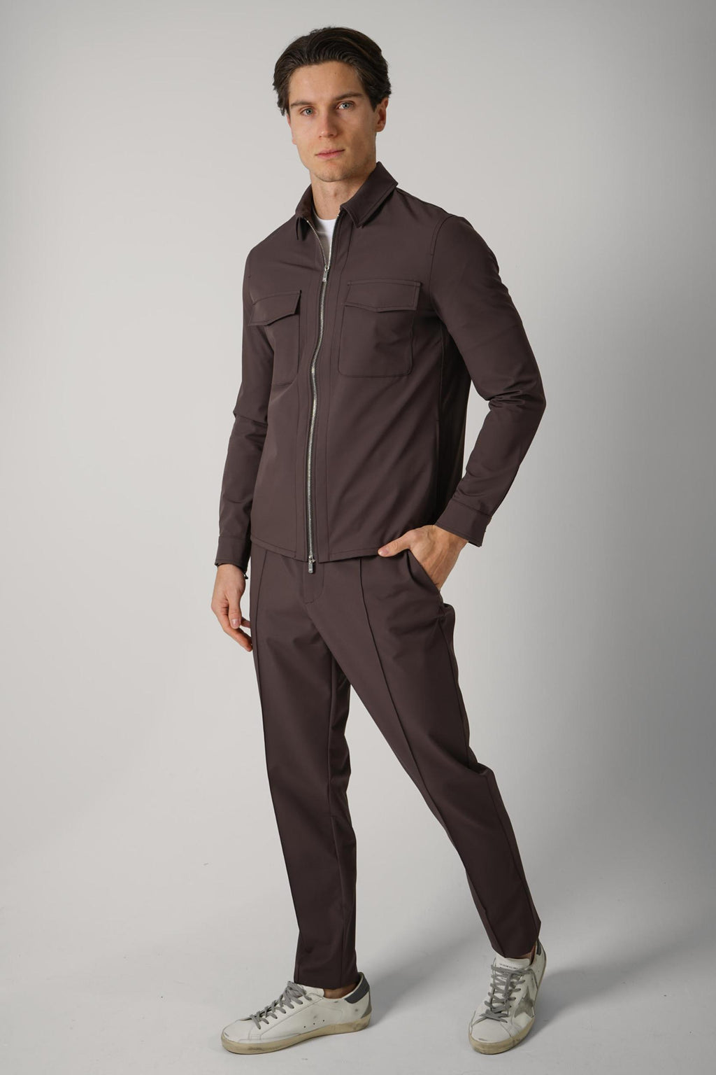 04 Marco Pescarolo Urus Overshirt Brown