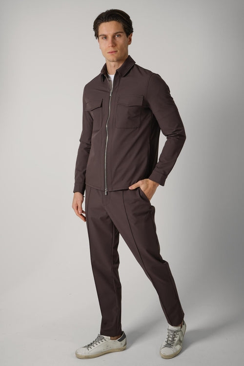 04 Marco Pescarolo Urus Overshirt Brown