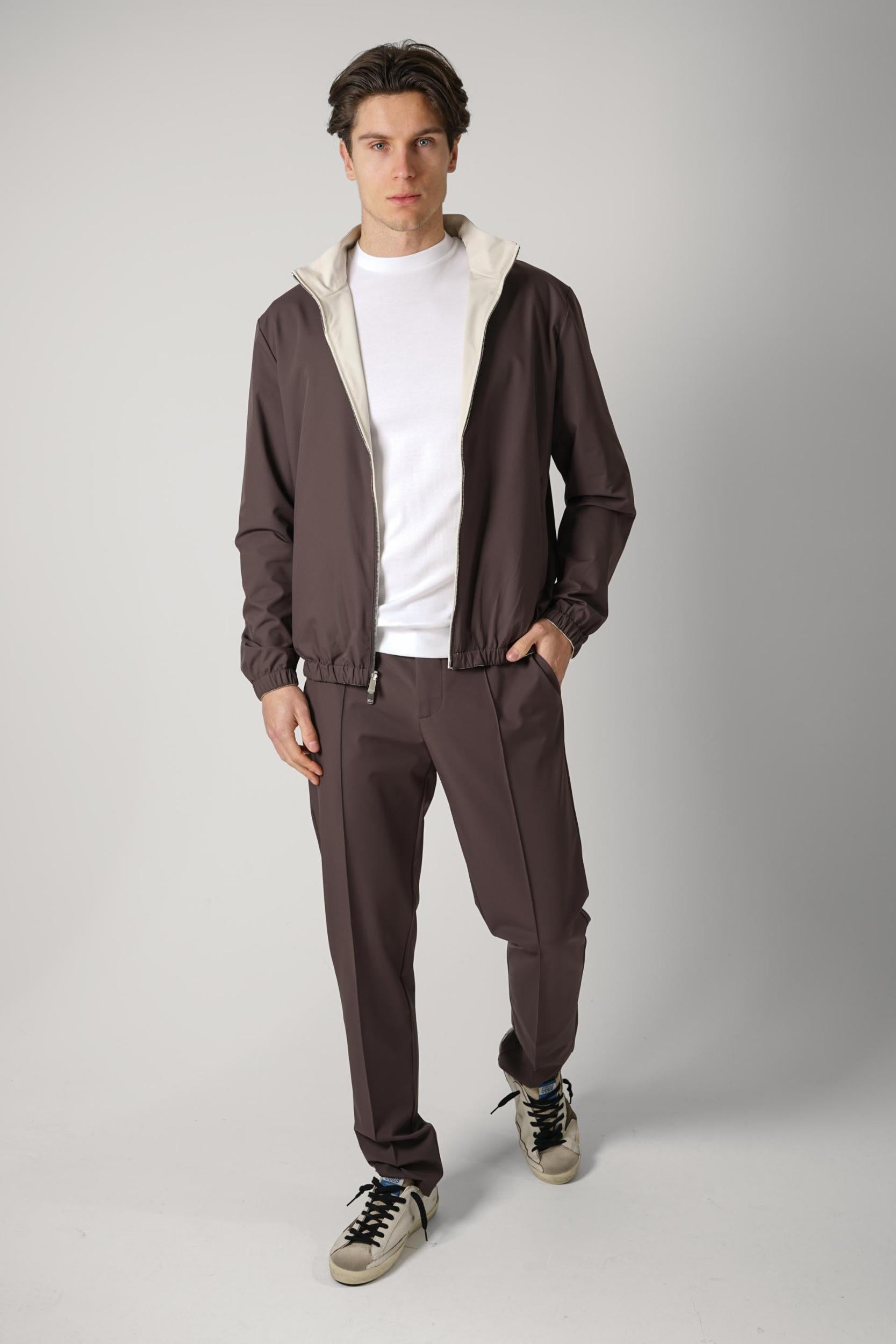 05 Marco Pescarolo Forzad Reversible Jacket Brown/ Beige