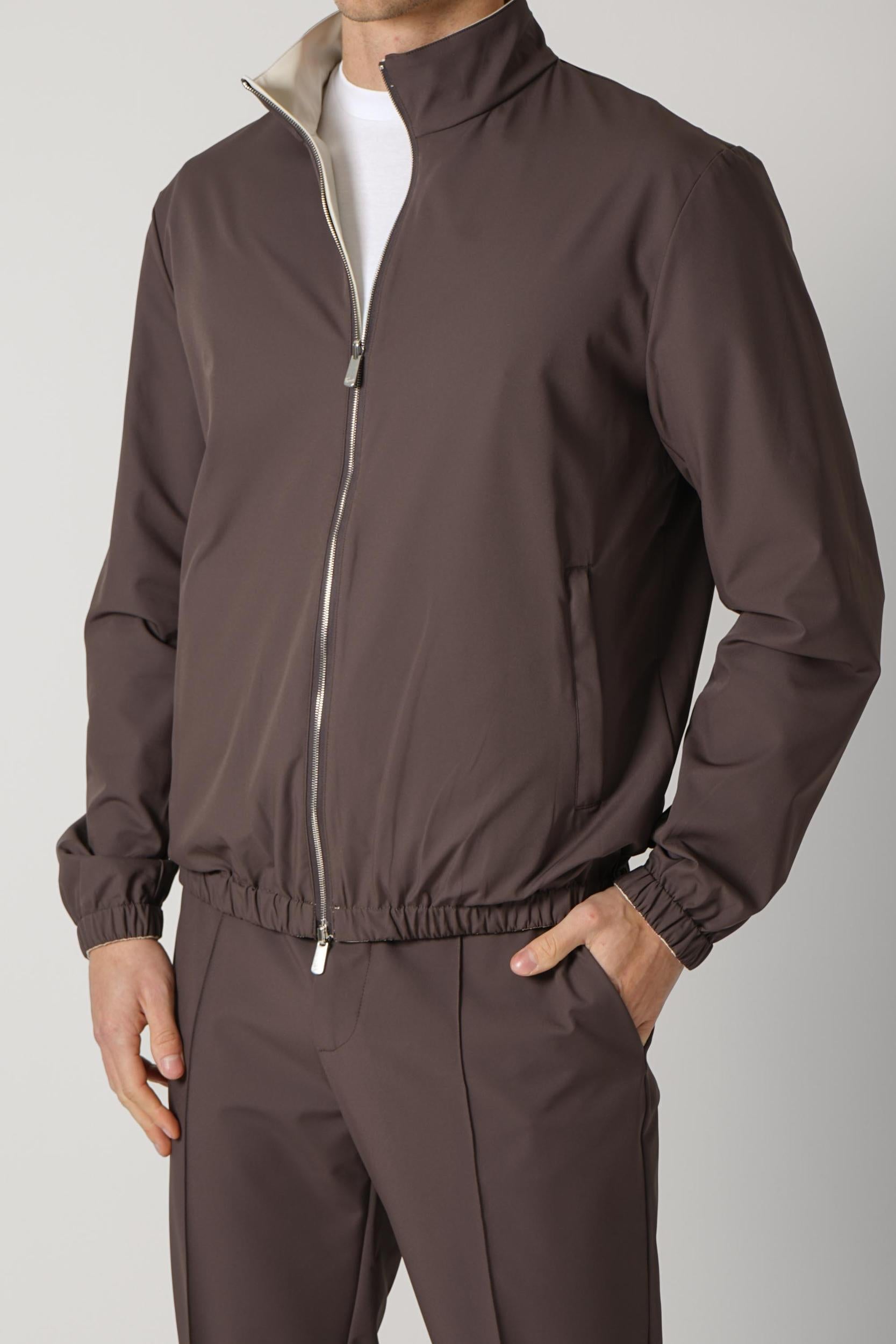 05 Marco Pescarolo Forzad Reversible Jacket Brown/ Beige