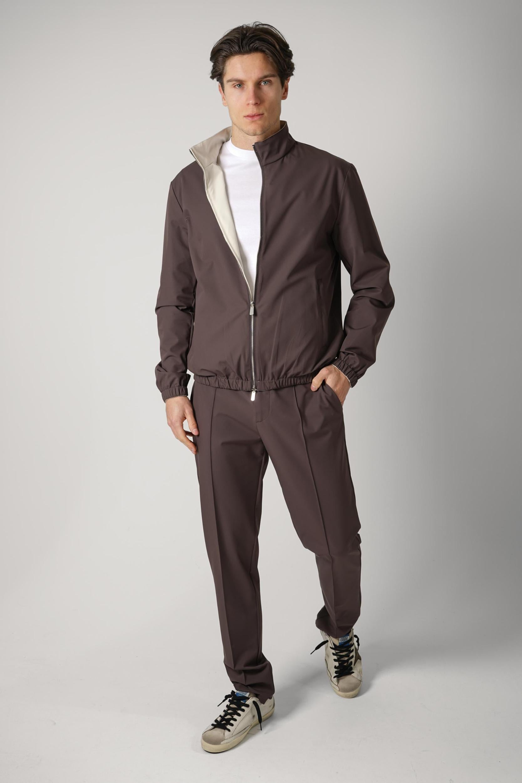 05 Marco Pescarolo Forzad Reversible Jacket Brown/ Beige
