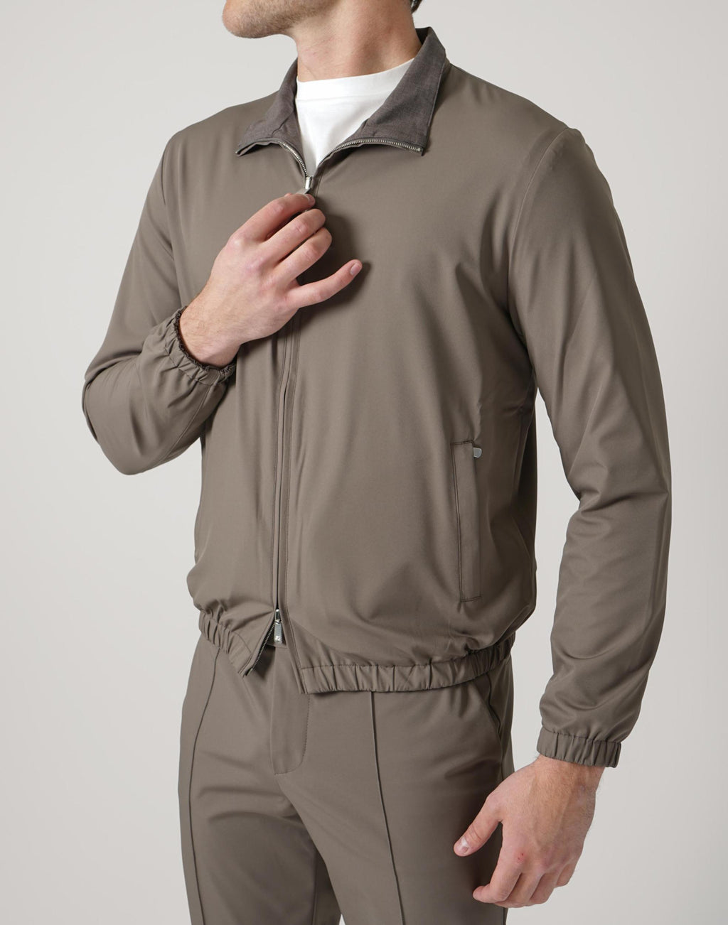 05 Marco Pescarolo Reversible Forzad Jacket Taupe