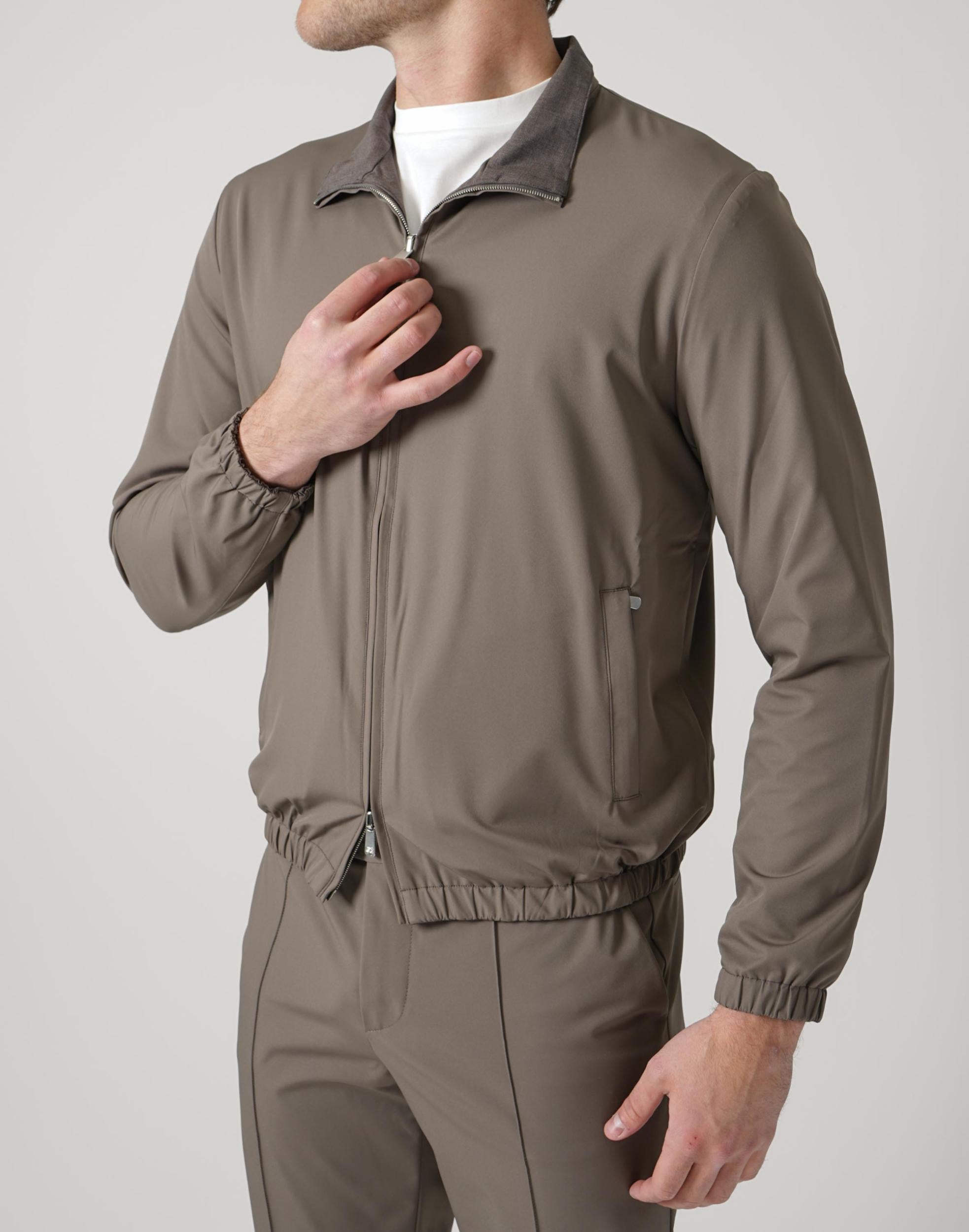 05 Marco Pescarolo Reversible Forzad Jacket Taupe