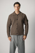 Stone Island Cardigan – Umber Melange (5100056)