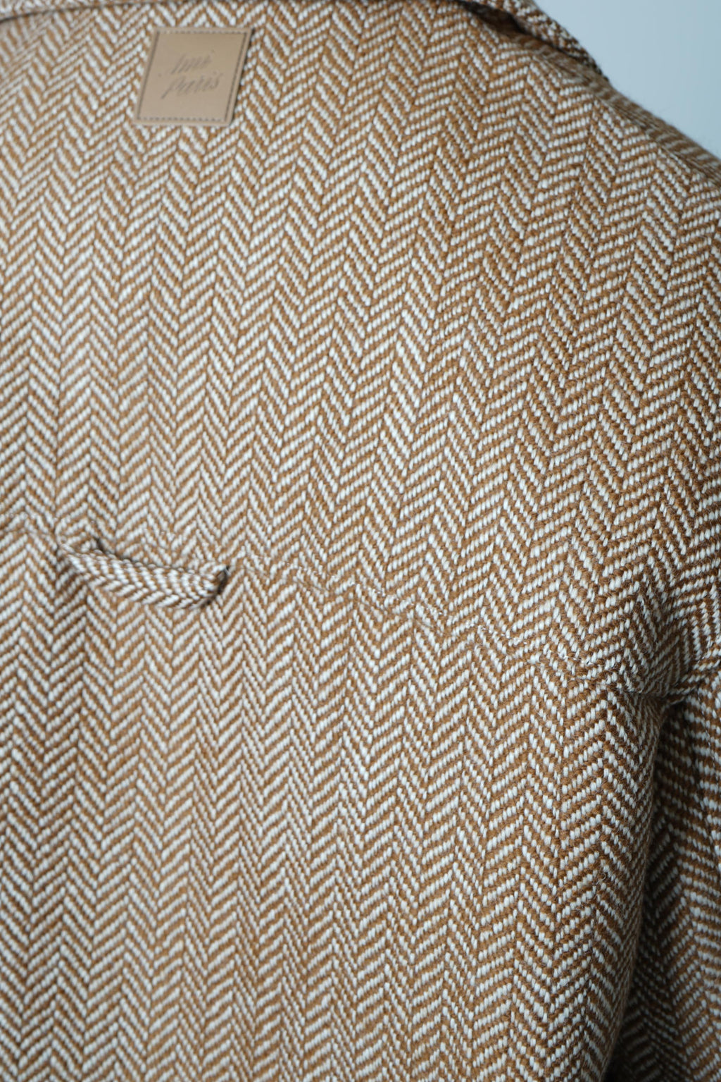 Ami Paris Buttoned Jacket – Chocolate Brown/Ivory