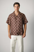 Amiri Os Ma Quad Camp Shirt – Husk