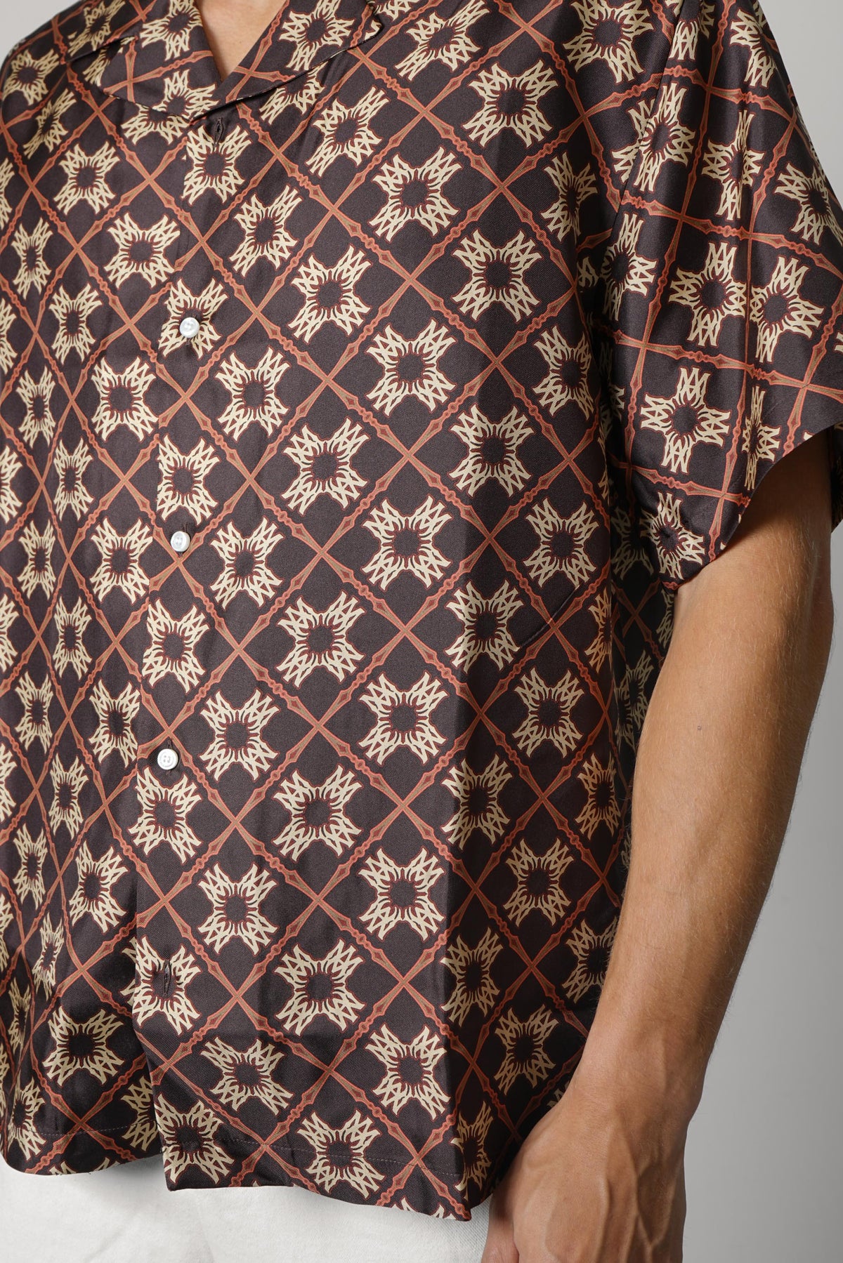 Amiri Os Ma Quad Camp Shirt – Husk