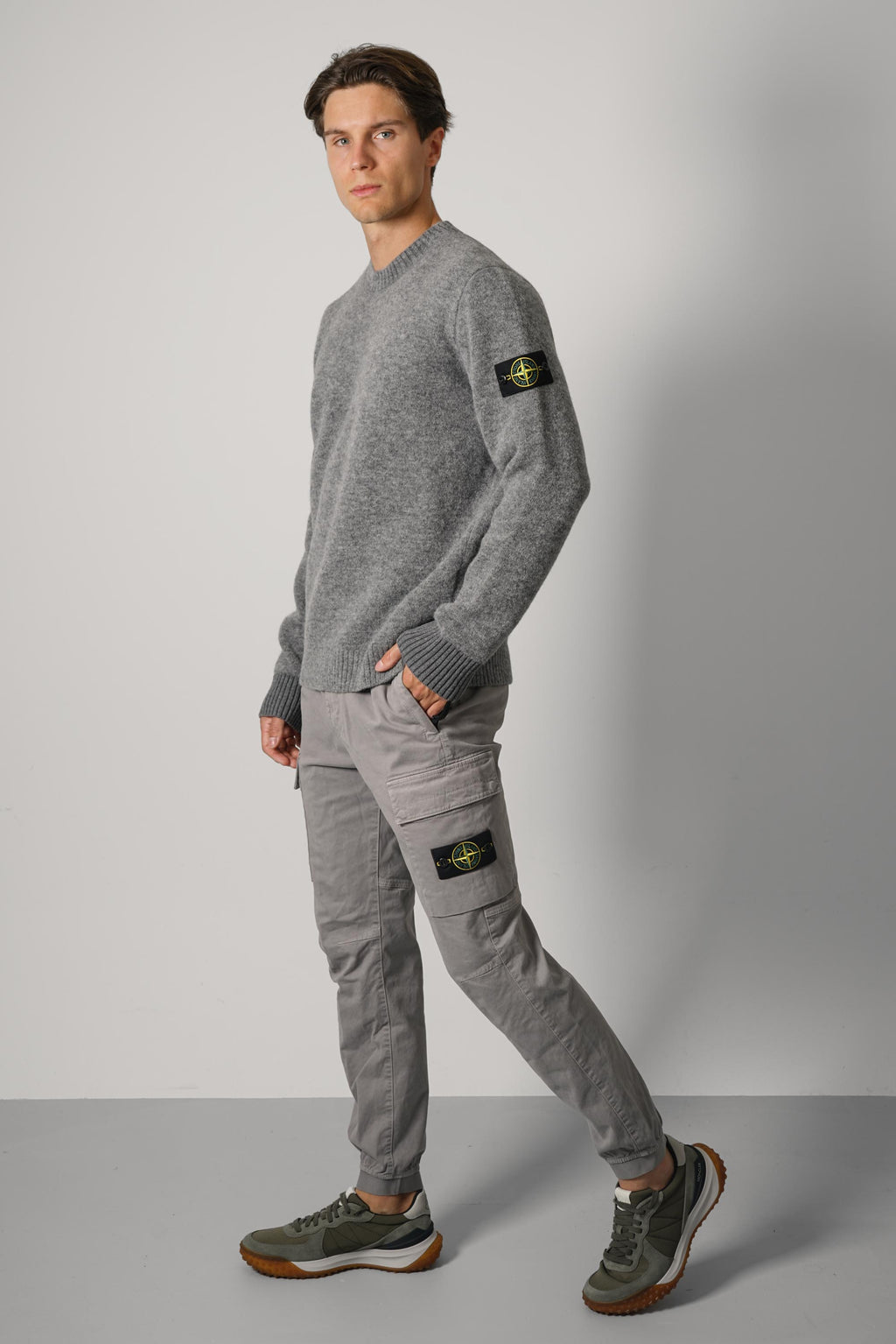 Stone Island Crewneck – Grey Melange (5100050)
