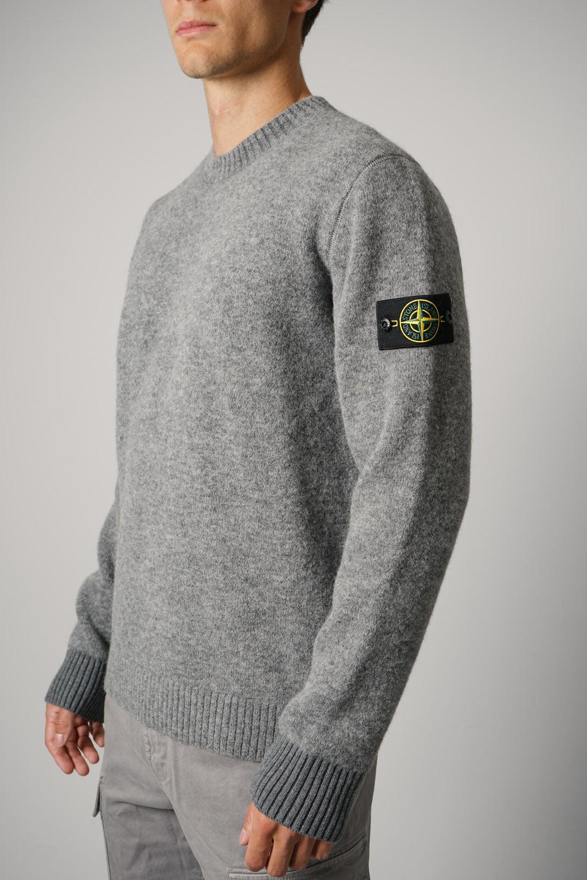 Stone Island Crewneck – Grey Melange (5100050)