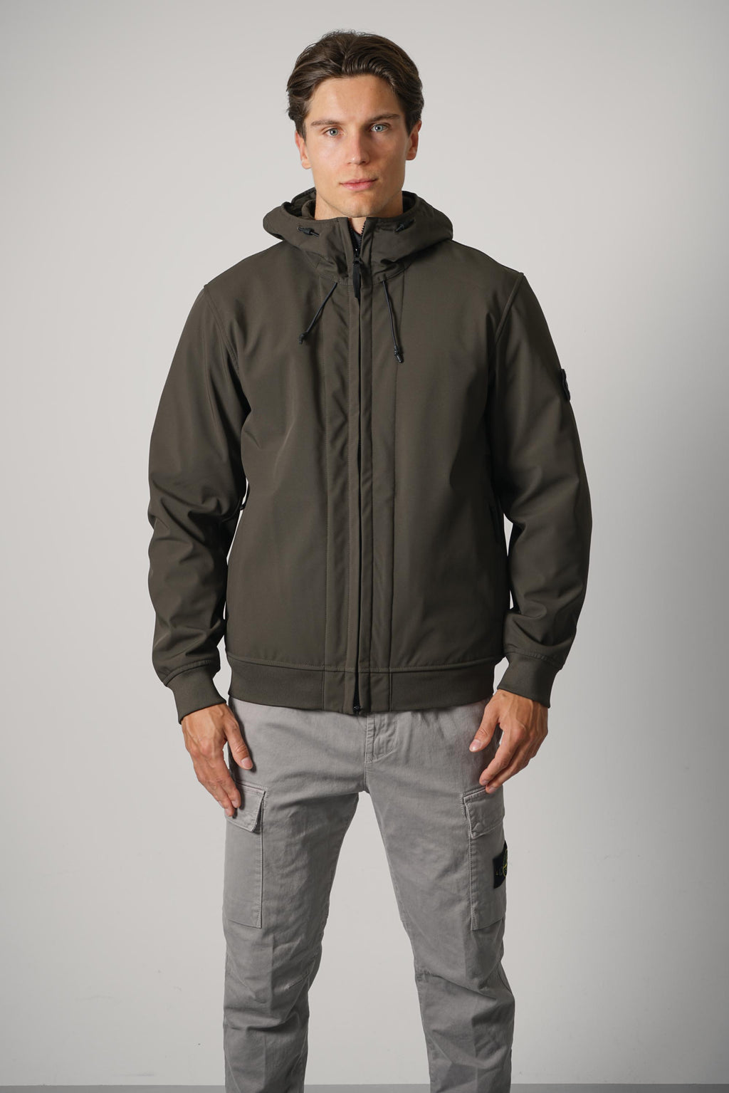 Stone Island Biker Jacket – Coal Grey (Q100004)