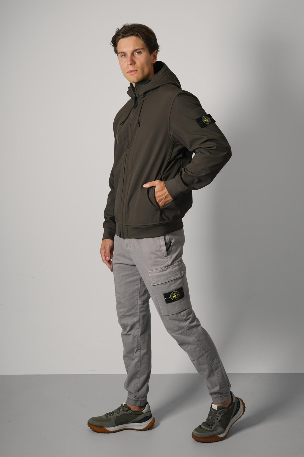 Stone Island Biker Jacket – Coal Grey (Q100004)
