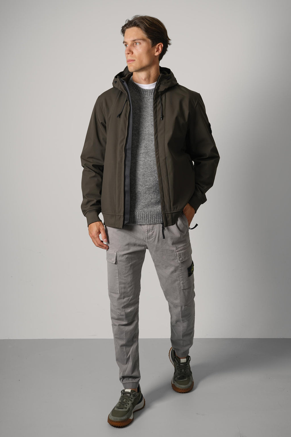 Stone Island Biker Jacket – Coal Grey (Q100004)