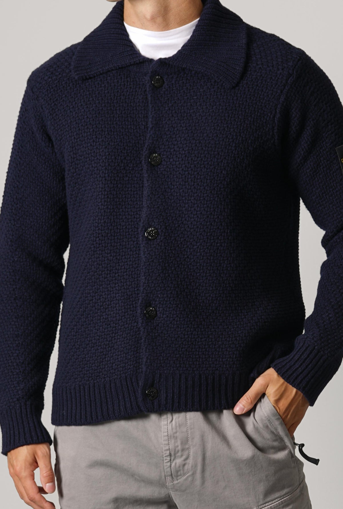 Stone Island Cardigan – Navy Blue (5100056)