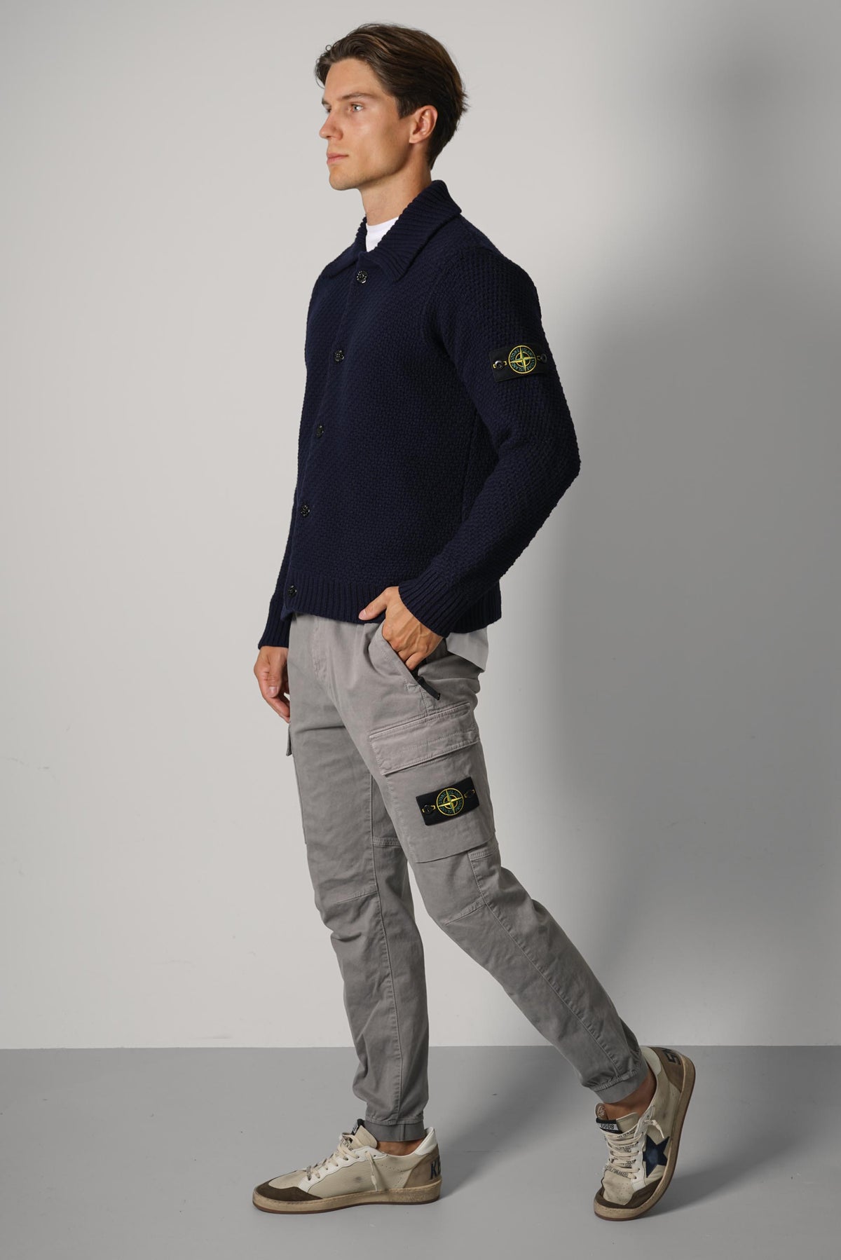Stone Island Cardigan – Navy Blue (5100056)