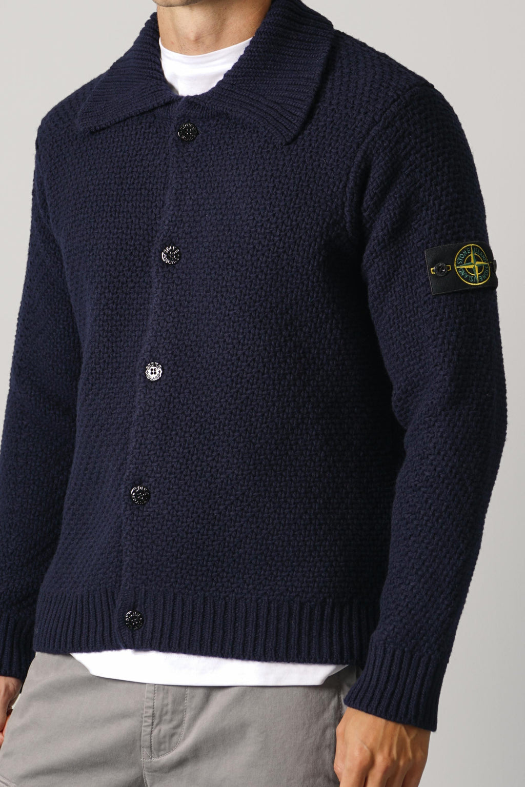 Stone Island Cardigan – Navy Blue (5100056)