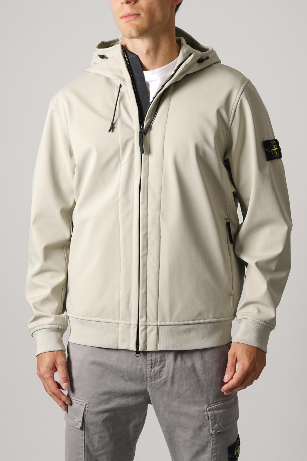 Stone Island Biker Jacket – Sand (Q100004)