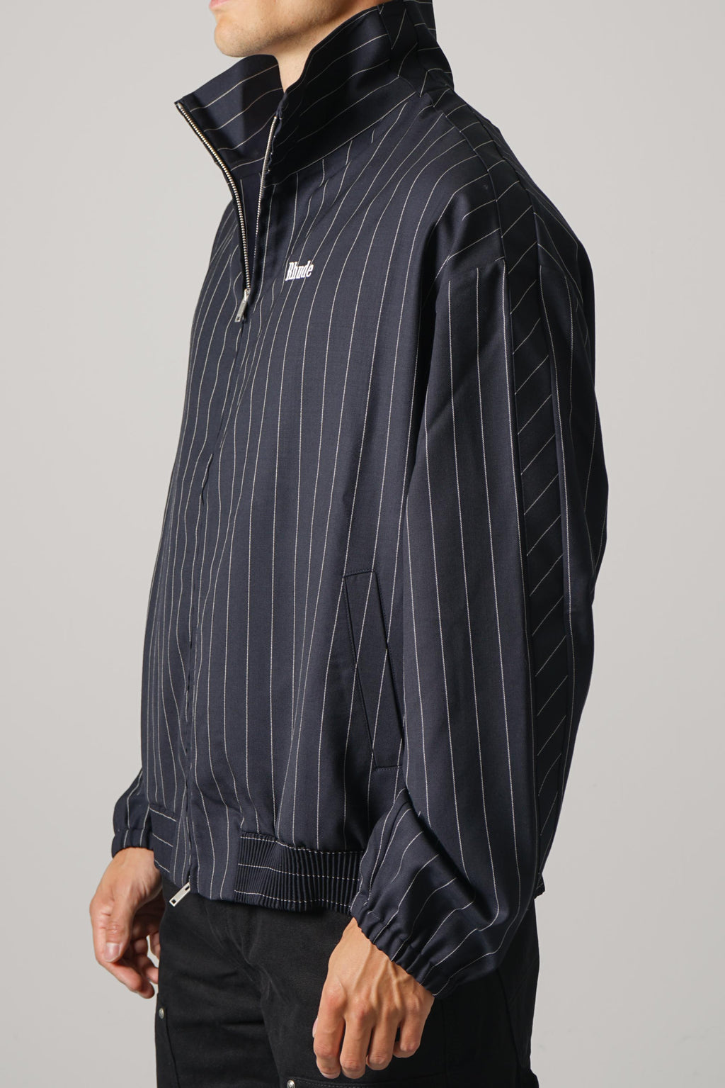 Rhude Volume Track Jacket – Navy / White