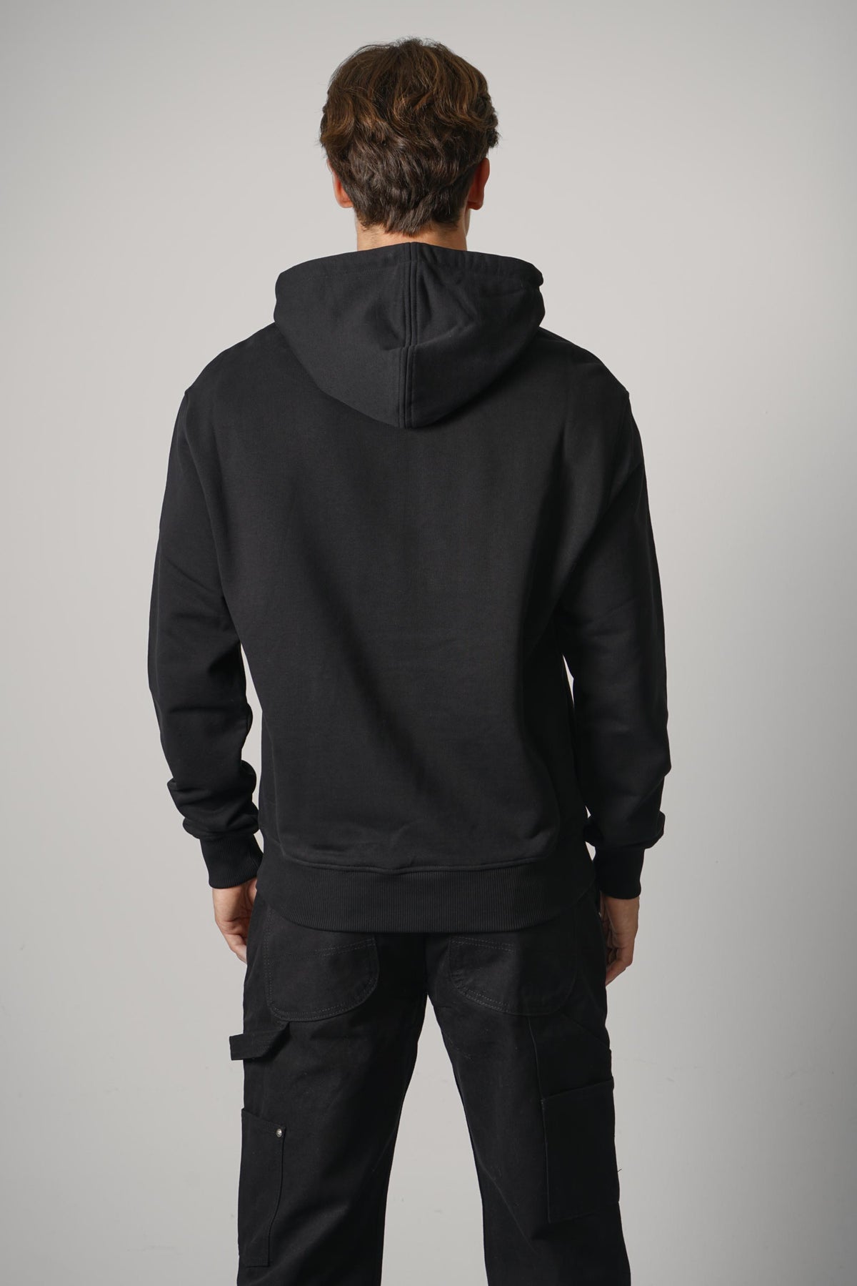 Ami Paris Hoodie with Contrasted Ami de Coeur – Black/White Cream