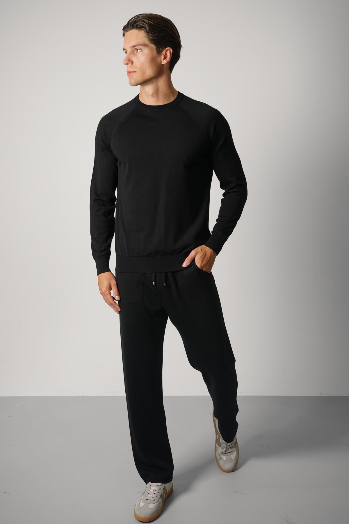 Filippo De Laurentiis G.Collo ML Raglan RM16R – Nero