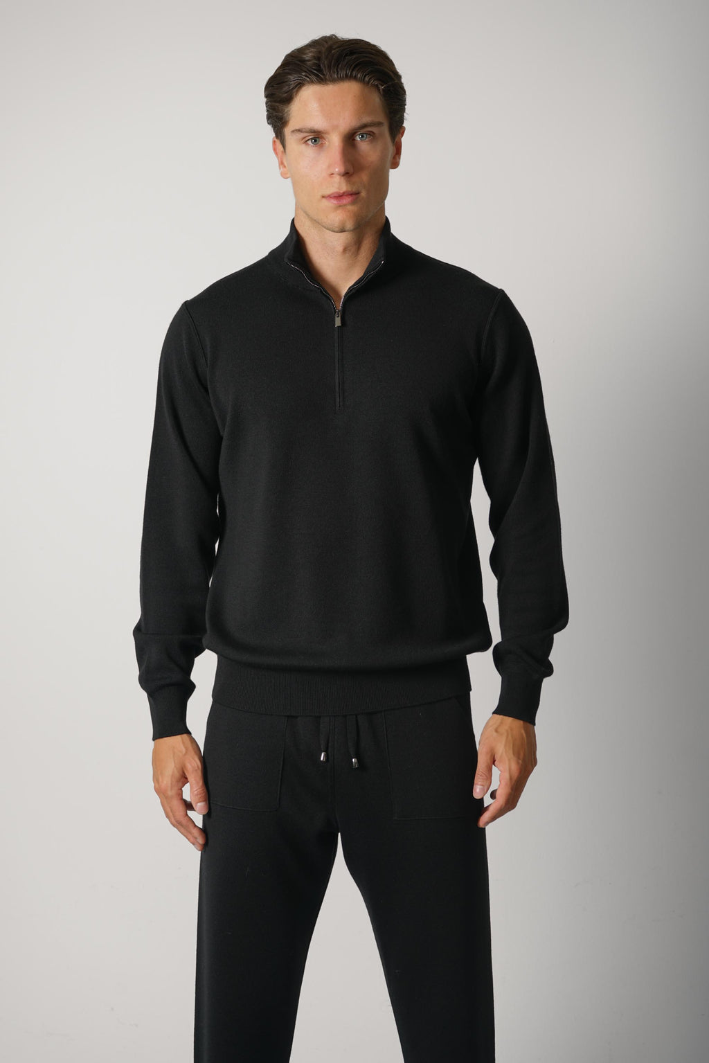 Filippo De Laurentiis Mezza Zip ML RM16F – Nero