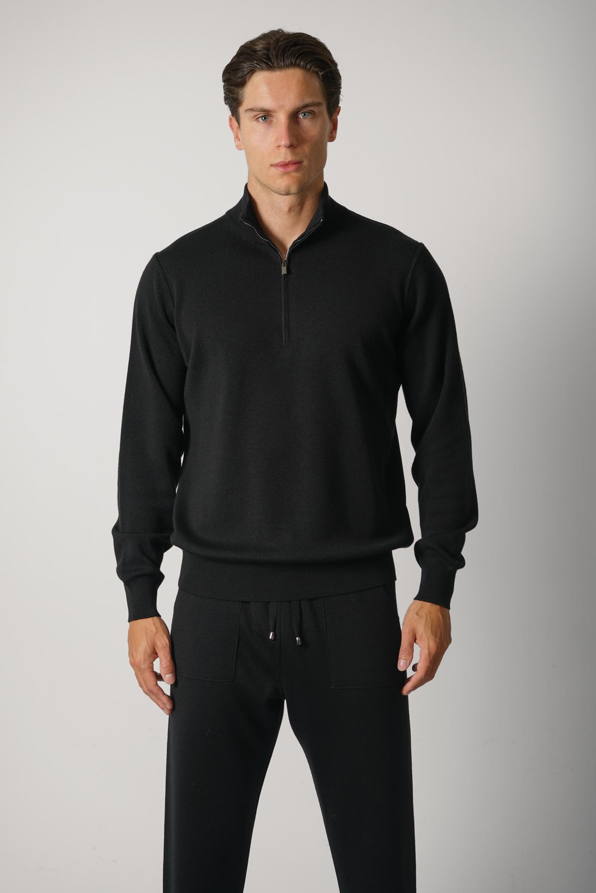 Filippo De Laurentiis Mezza Zip ML RM16F – Nero