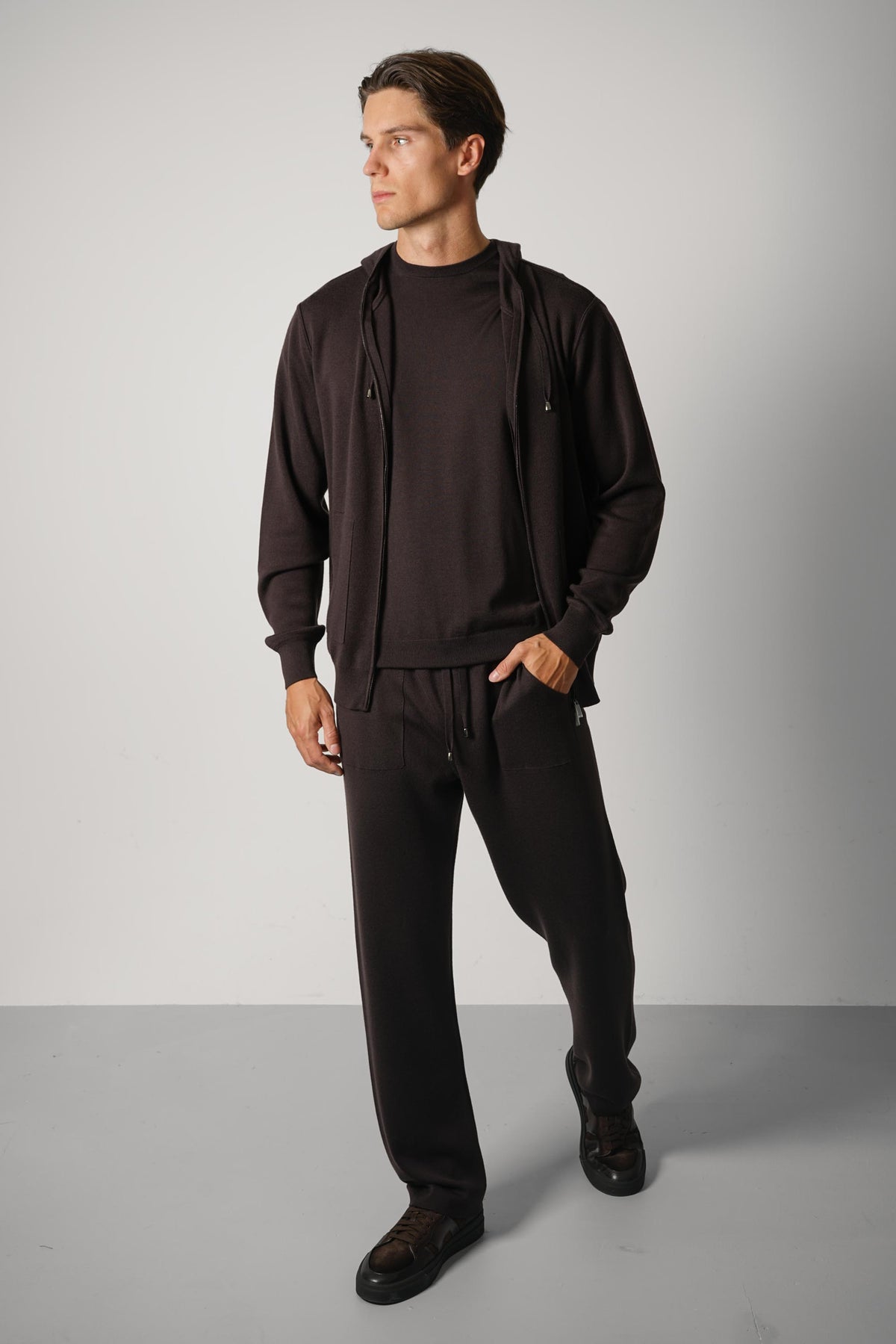 Filippo De Laurentiis Fullzip Capp. ML RM16F – Caffè